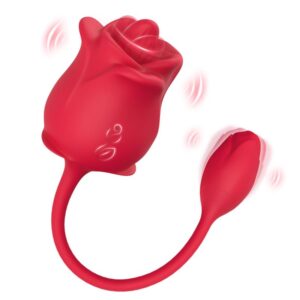 Rosa con Licking y Vibración USB