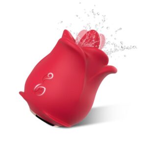 Rosa con Licking y Vibración USB