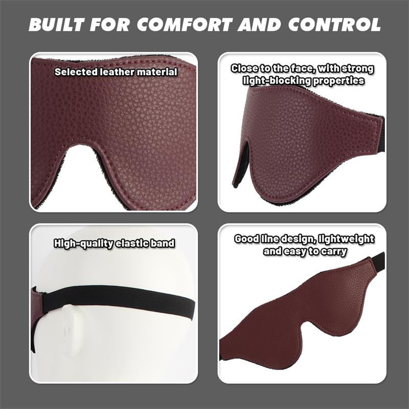 Go Black Antifaz Burgundy - Imagen 3