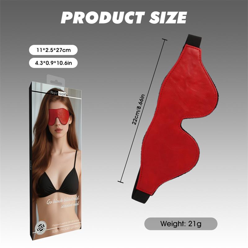 Go black Antifaz Scarlet Red Rojo - Imagen 3