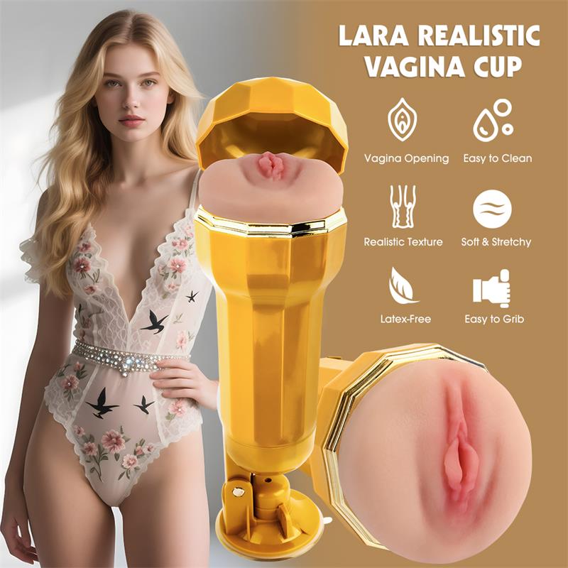 Lara Masturbador Vagina Realista con Vibración - Imagen 6