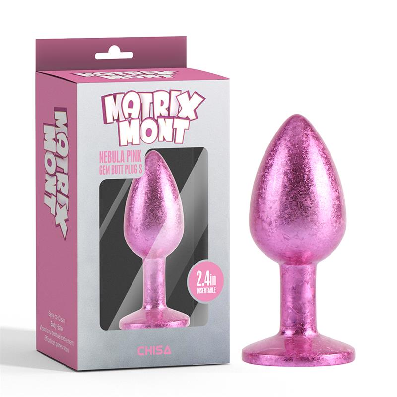 Nebula Pink Gem Plug Anal con Joya en la Base Talla S - Imagen 6
