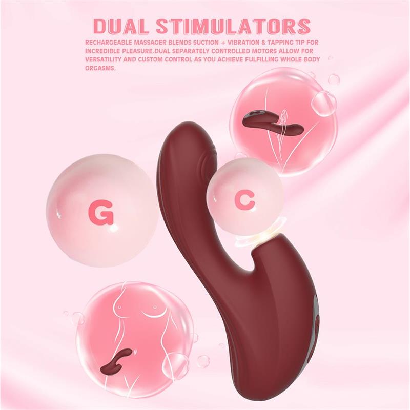 Nymph Vibrador con Golpeteo y Succion - Imagen 4
