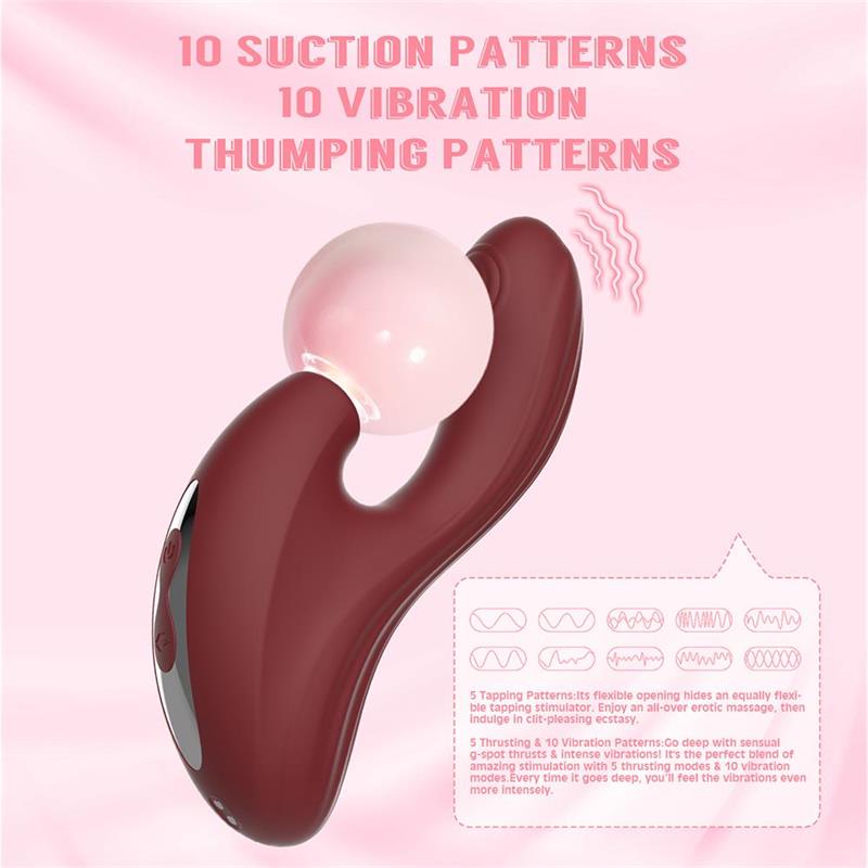Nymph Vibrador con Golpeteo y Succion - Imagen 6