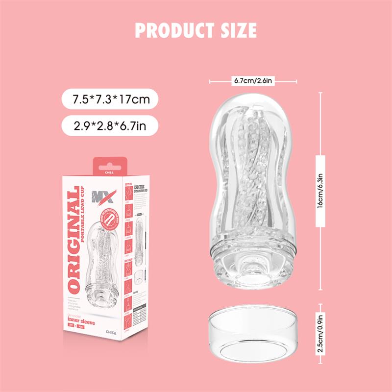 Original Portable Lewd Cup Masturbador Vagina - Imagen 17