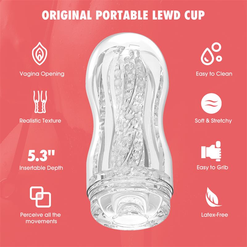 Original Portable Lewd Cup Masturbador Vagina
