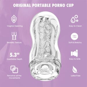 Original Portable Porno Cup Masturbador Vagina