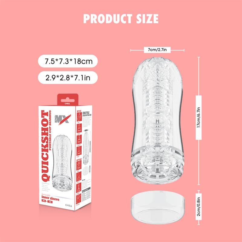 Quickshot Portable Cup Bearhug Masturbador - Imagen 11