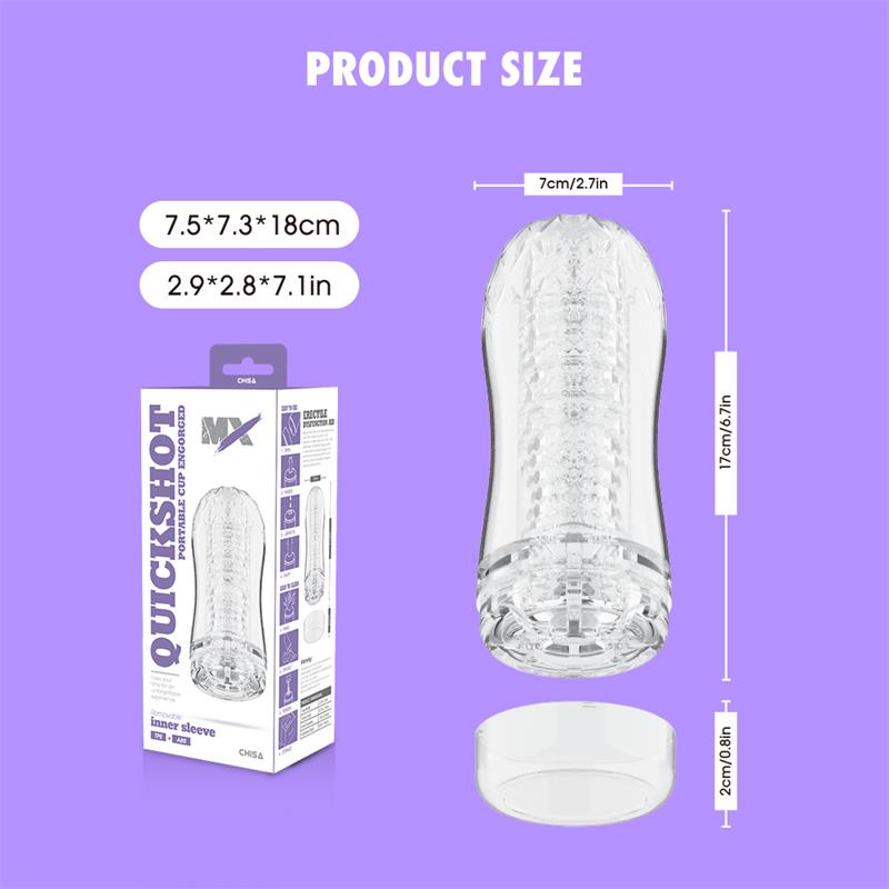 Quickshot Portable Cup Engorged Masturbador - Imagen 5