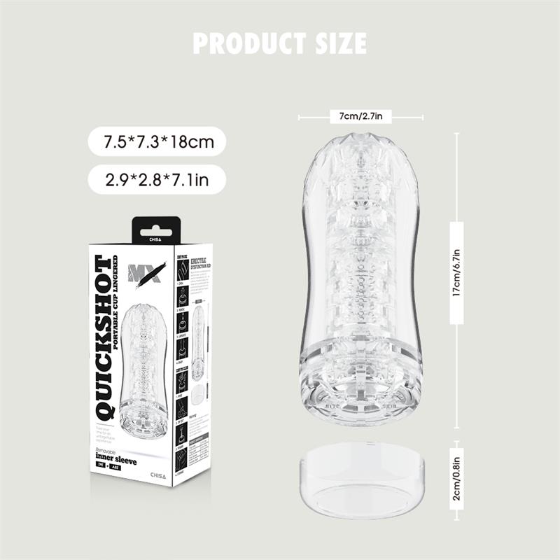 Quickshot Portable Cup Lingered Masturbador - Imagen 4