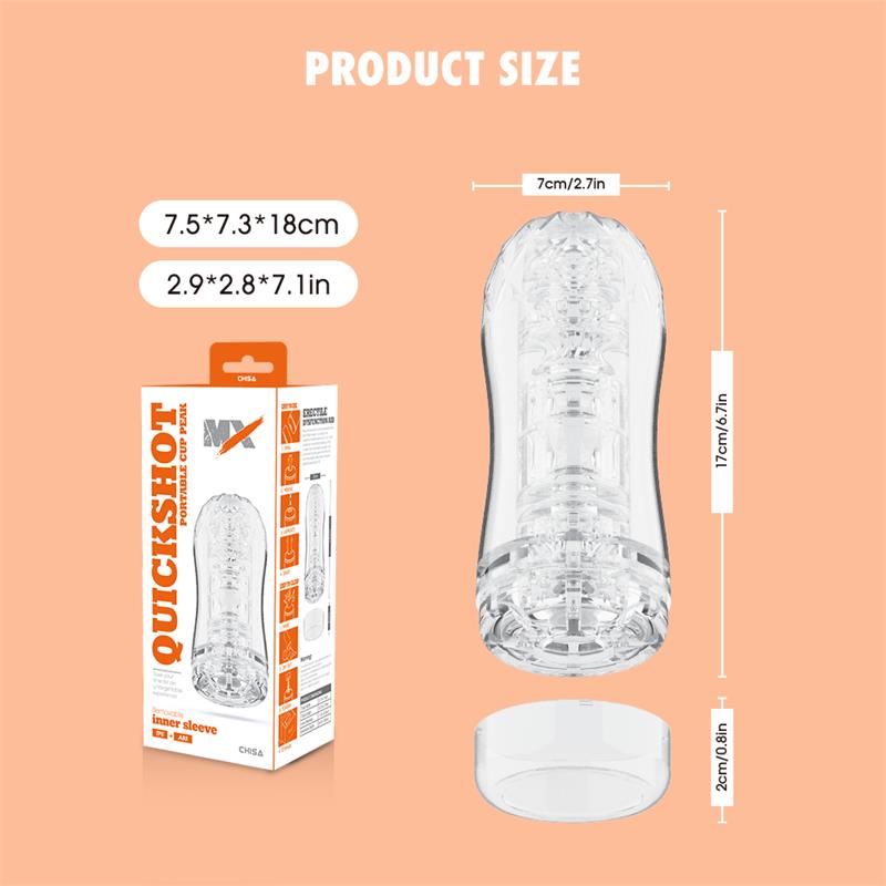 Quickshot Portable Cup Peak Masturbador - Imagen 3