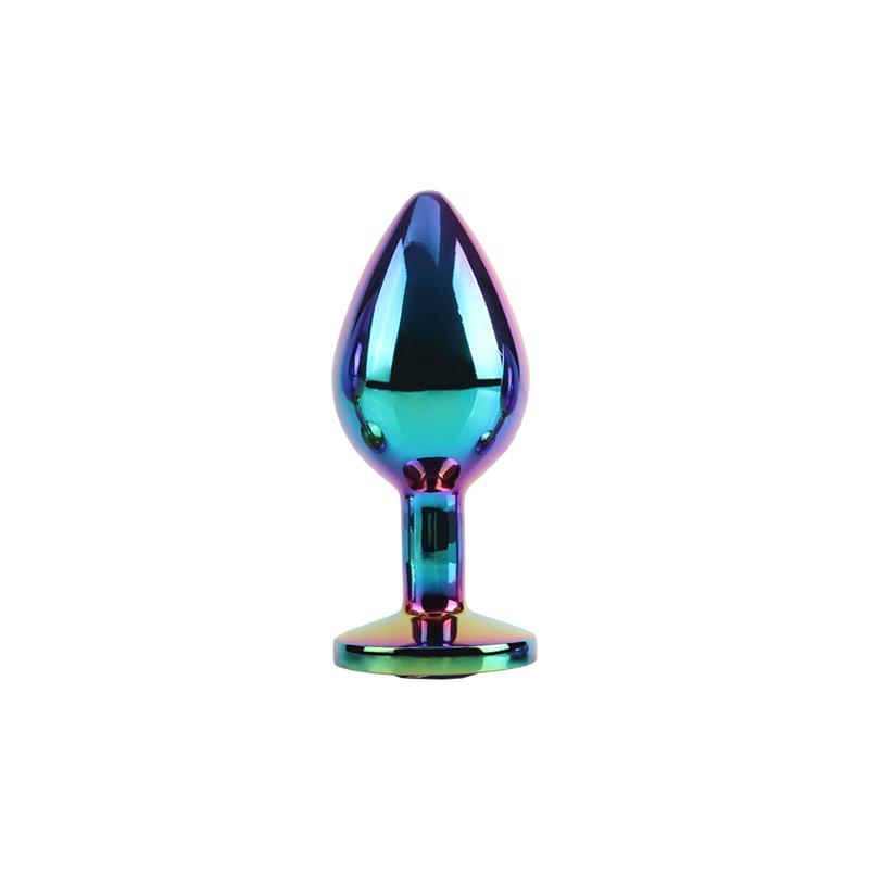 Rainbow Gem Plug Anal con Joya en la Base Talla M - Imagen 2