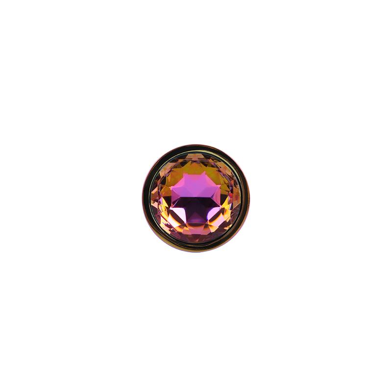 Rainbow Gem Plug Anal con Joya en la Base Talla S - Imagen 2