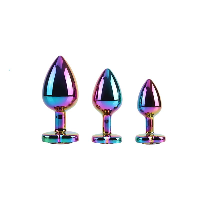Rainbow Heart Set de 3 Plugs Anales - Imagen 2