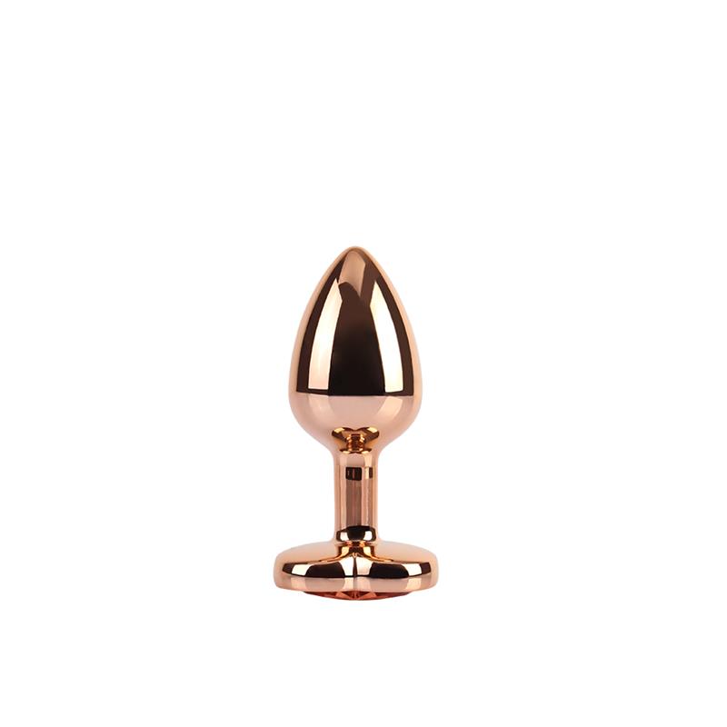 Rose Gold Heart Plug Anal Joya Corazon en la Base Talla S - Imagen 5