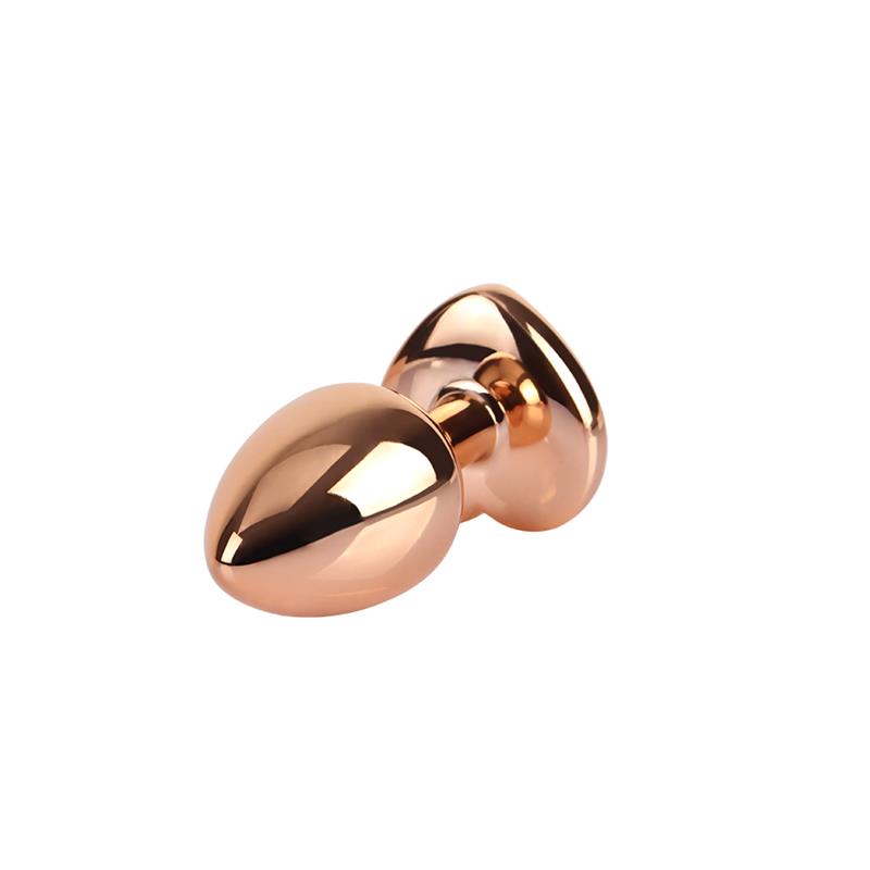 Rose Gold Heart Plug Anal Joya Corazon en la Base Talla S - Imagen 6