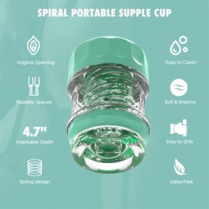 Spiral Supple Masturbador Vagina Verde
