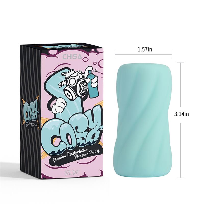 Stamina Masturbador Pleasure Pocket Azul - Imagen 4
