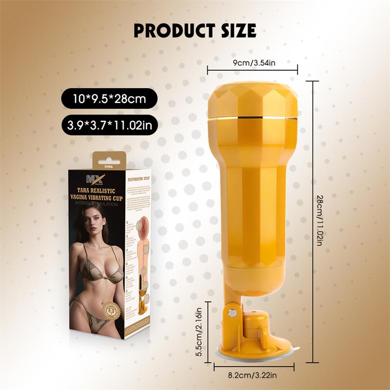 Tara Masturbador Vagina Realista con Vibración - Imagen 10