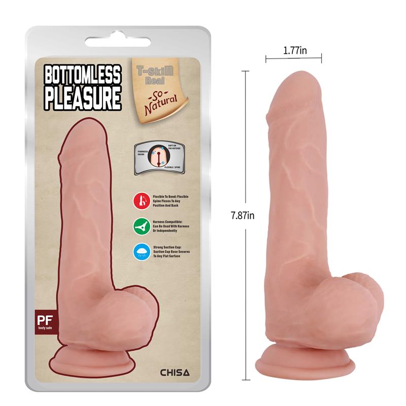 Bottomless Pleasure Dildo Dual Density 20cm - Imagen 2