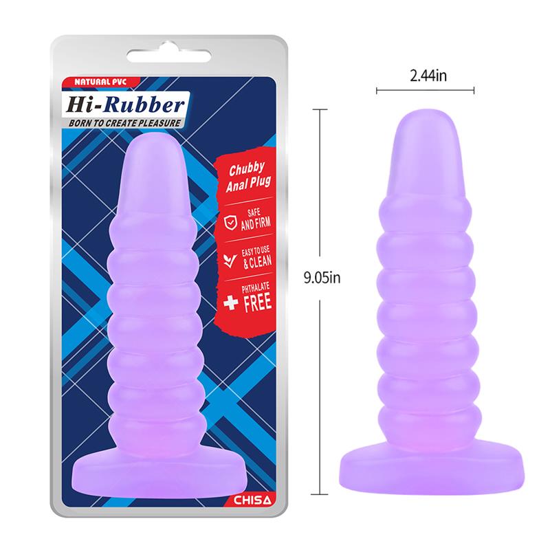 Chubby Plug Anal Purpura 23cm - Imagen 5