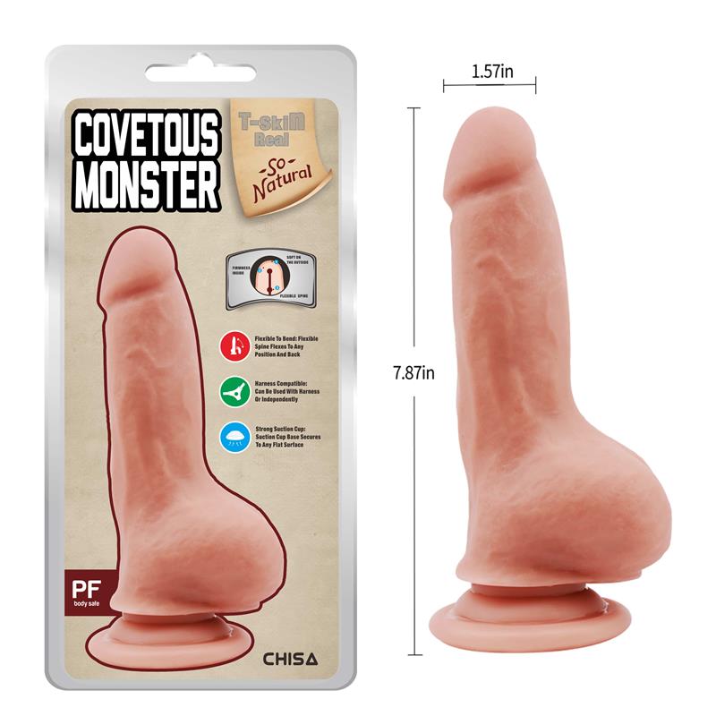 Covetous Monste Dildo Dual Density 20 cm - Imagen 3