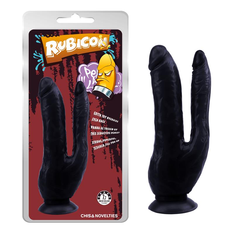Dark Magic Dildo Doble 7.7 - 19.5cm Negro - Imagen 2