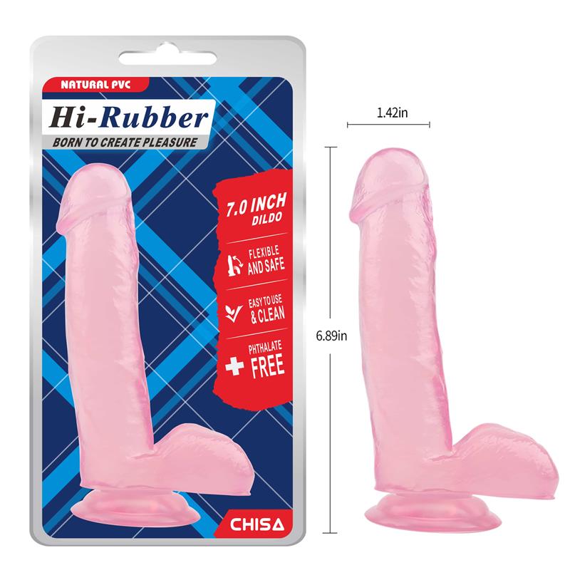 Dildo 7 - 17.5 cm Rosa - Imagen 3
