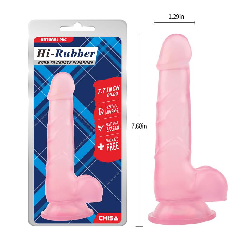 Dildo 7.7 - 19.5cm Rosa - Imagen 6