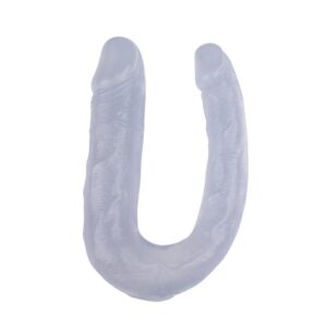 Dildo Doble 13 - 17cm Transparente