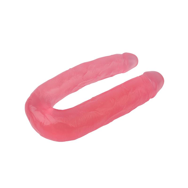 Dildo Doble 17.7 - 22.5cm Rosa - Imagen 6