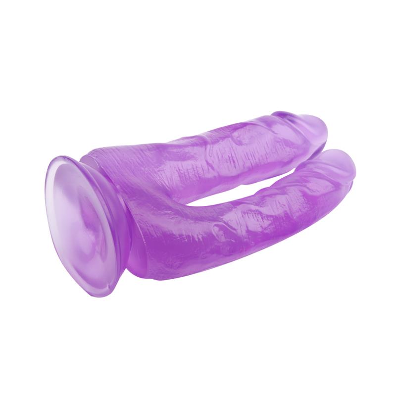 Dildo Doble 6.3 - 18cm Purpura - Imagen 5