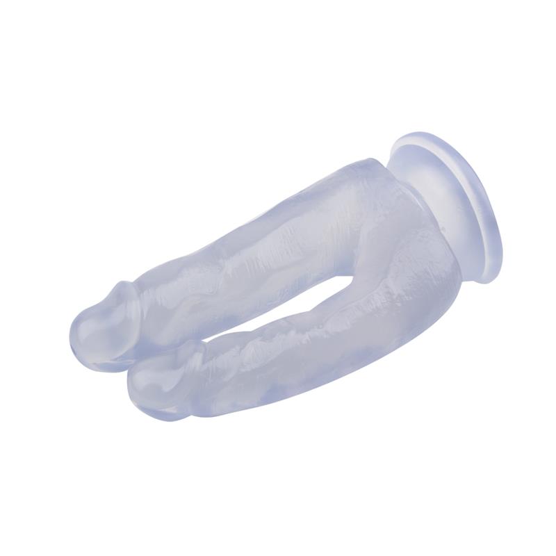 Dildo Doble 6.3 - 18cm Transparente - Imagen 4
