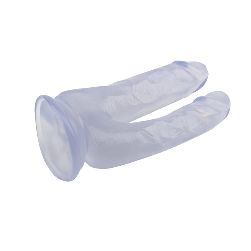 Dildo Doble 6.3 - 18cm Transparente - Imagen 5