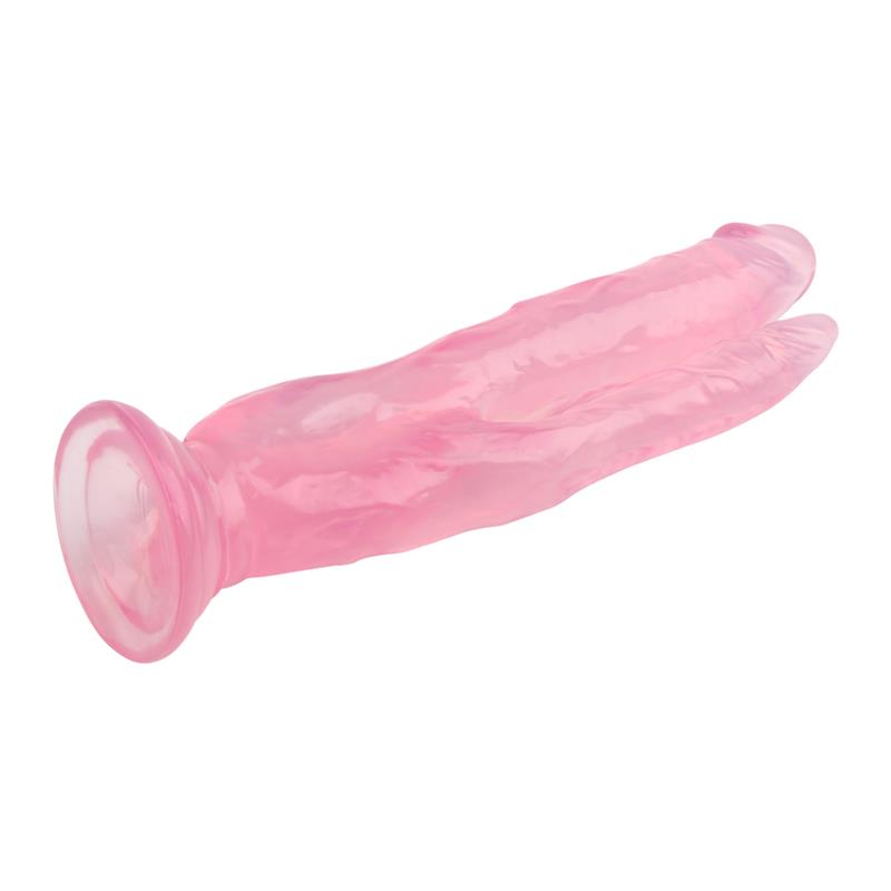 Dildo doble 8 - 20cm Rosa - Imagen 2