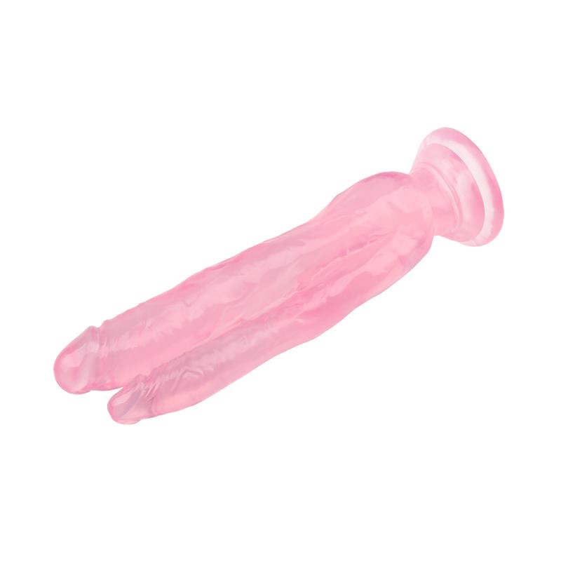Dildo doble 8 - 20cm Rosa - Imagen 4