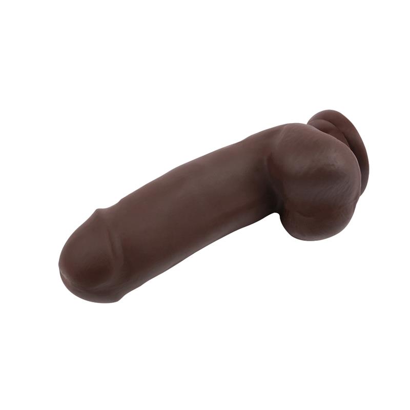 Lecher Dildo Dual Density Marrón 18cm - Imagen 2