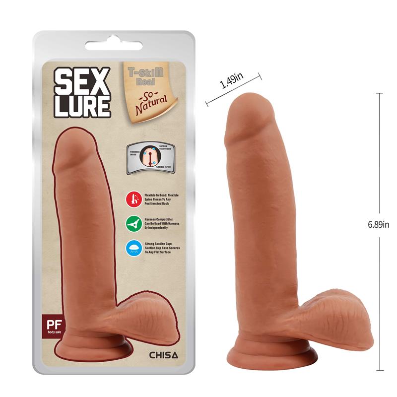 Sex Lure Dildo Dual Density 17.5cm - Imagen 6