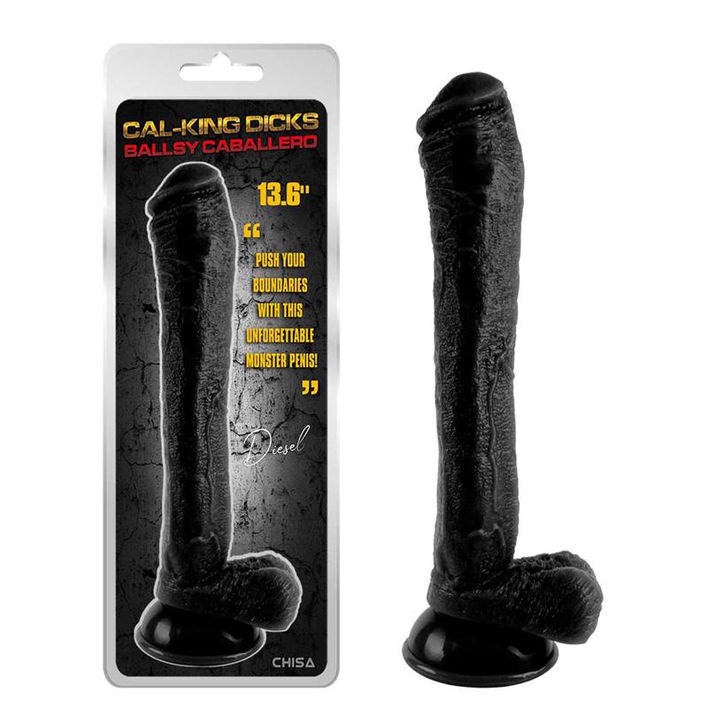 Ballsy Caballero Dildo 13.6 - 34.8cm Negro - Imagen 2