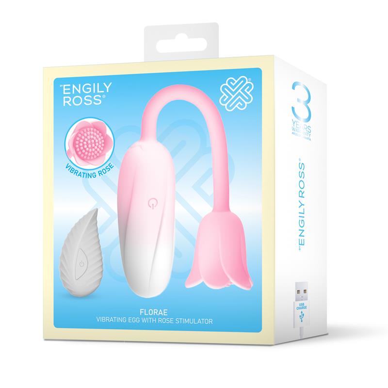 Florae Huevo Vibrador con Rosa Estimuladora - Imagen 5